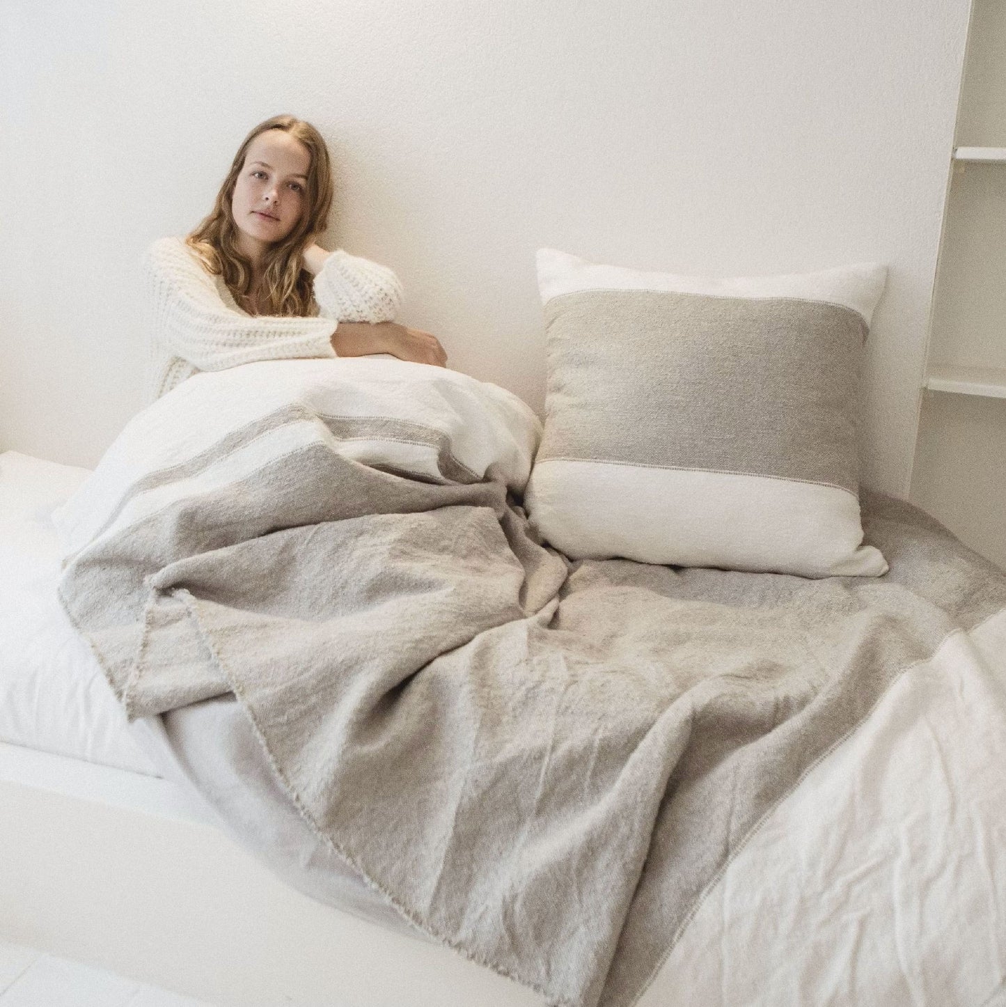 Stripe Linen Pillow Cover by Libeco