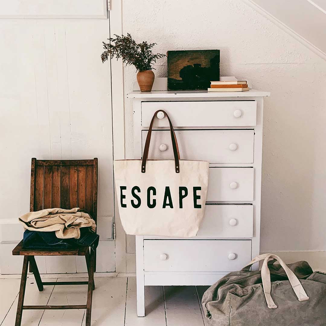 Escape Canvas Tote Bag