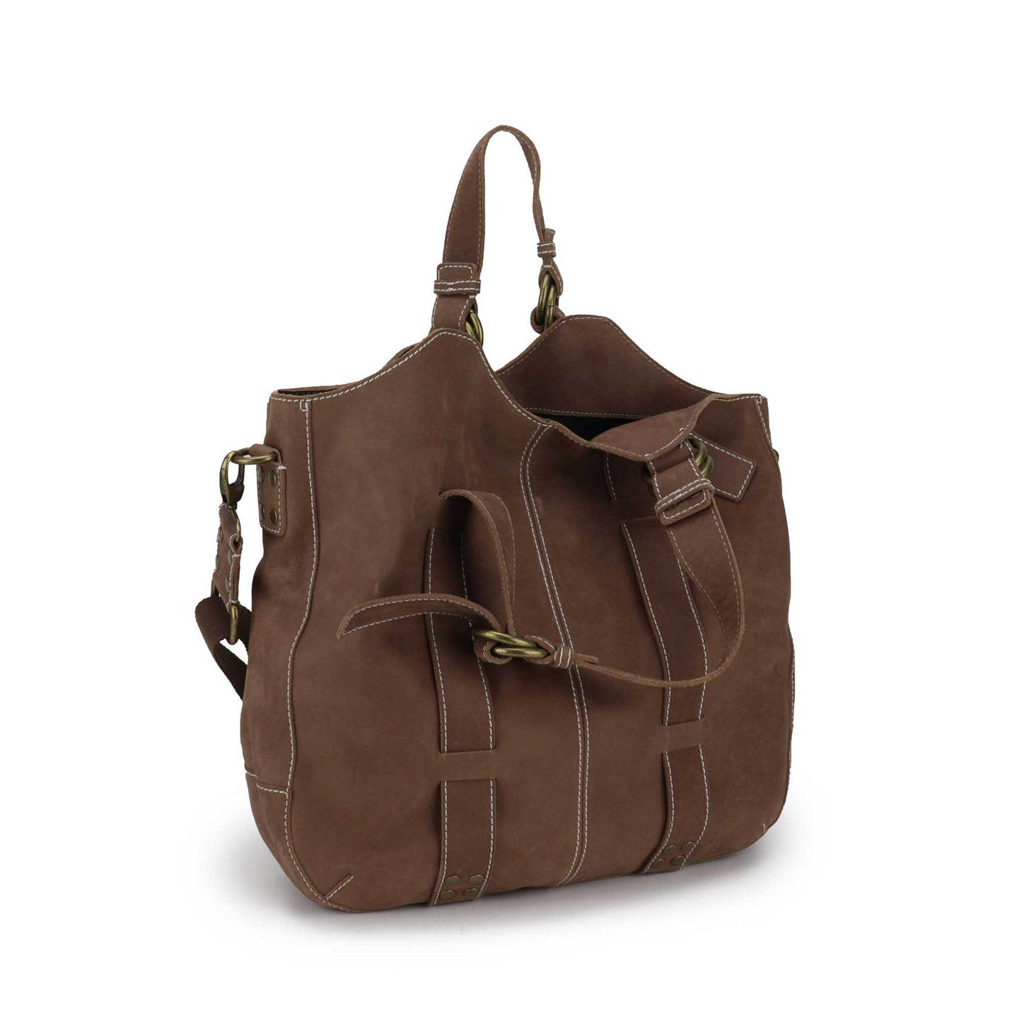 Nubuck Leather Tote Bag
