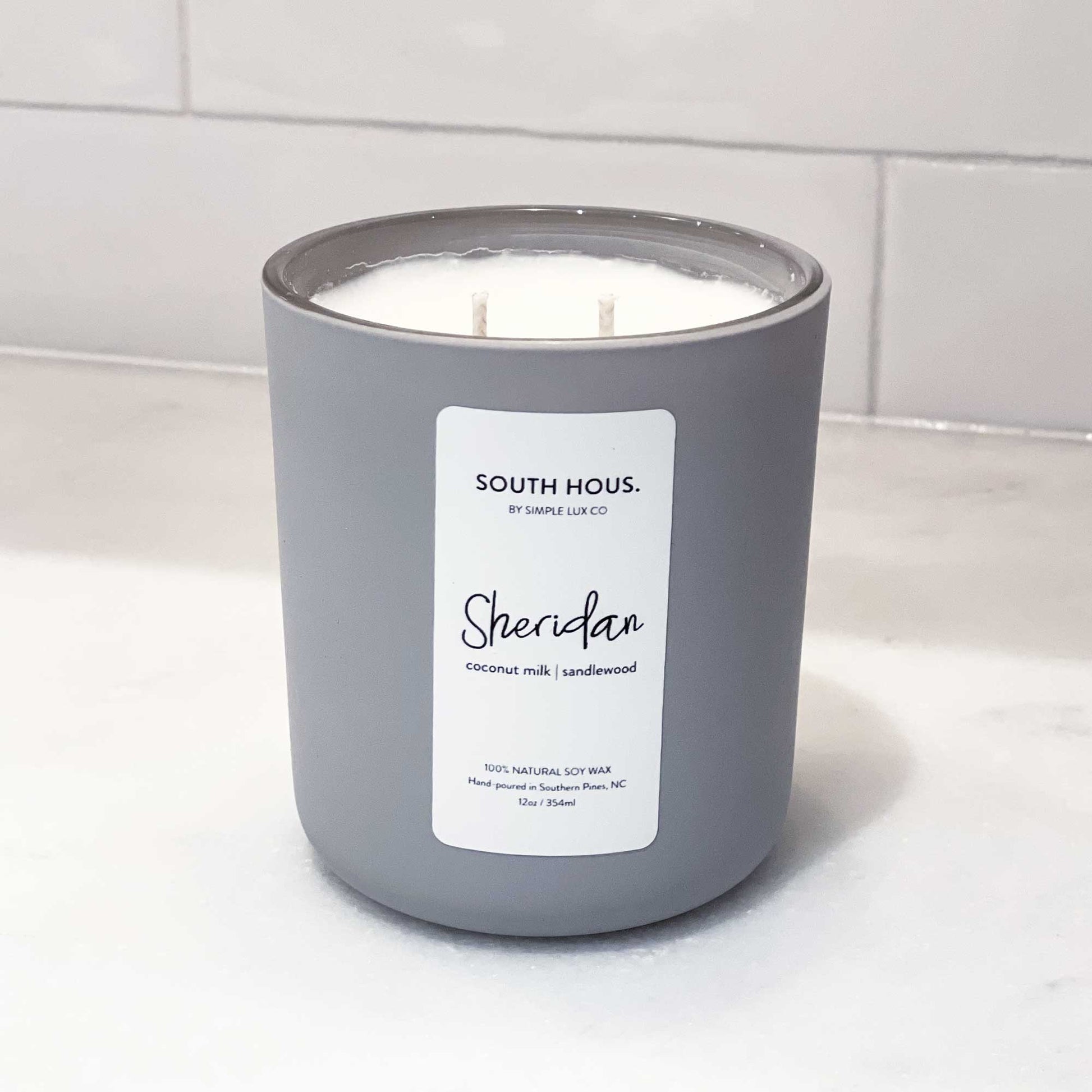 South Hous Destination Candle detail product shot in Sheridan by Simple Lux Co for South Hous.