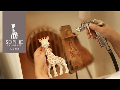 Sophie La Girafe White Box Classic Baby Teether product fabrication video shot for South Hous.