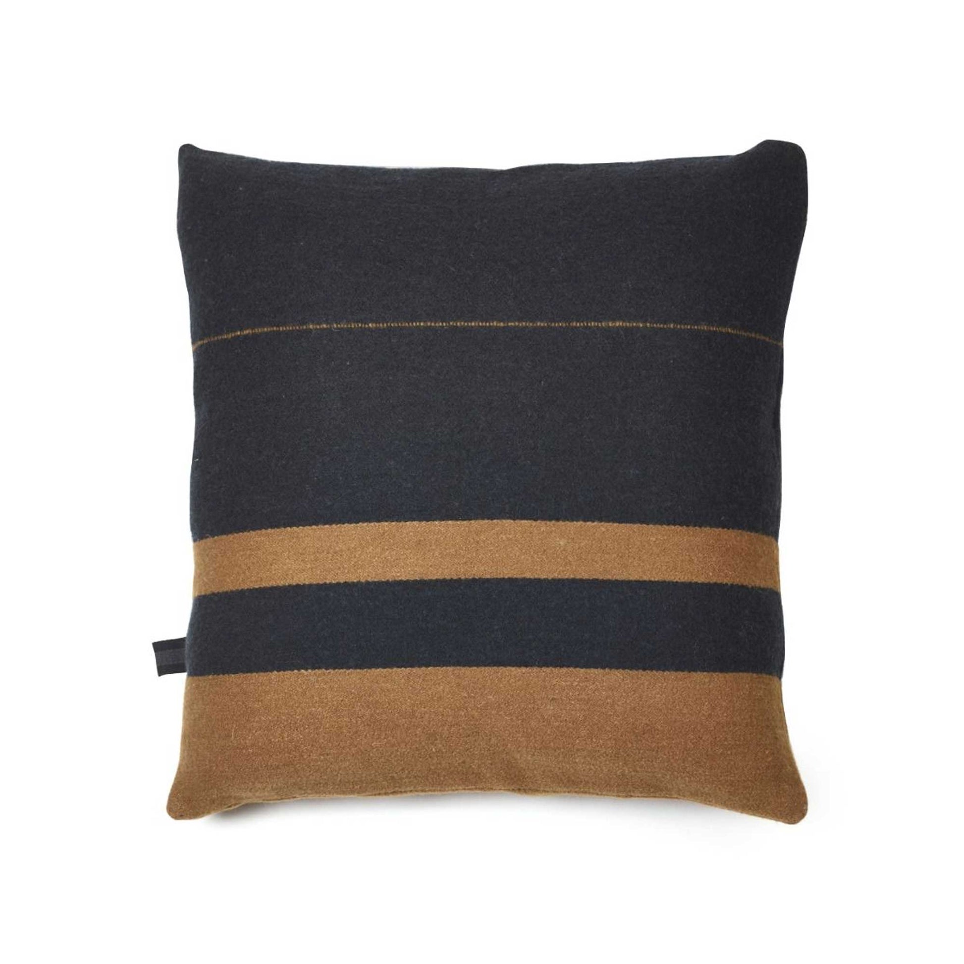 Linen and wool blend throw pillow cover flat lay product shot in color Oscar by Libeco for South Hous.