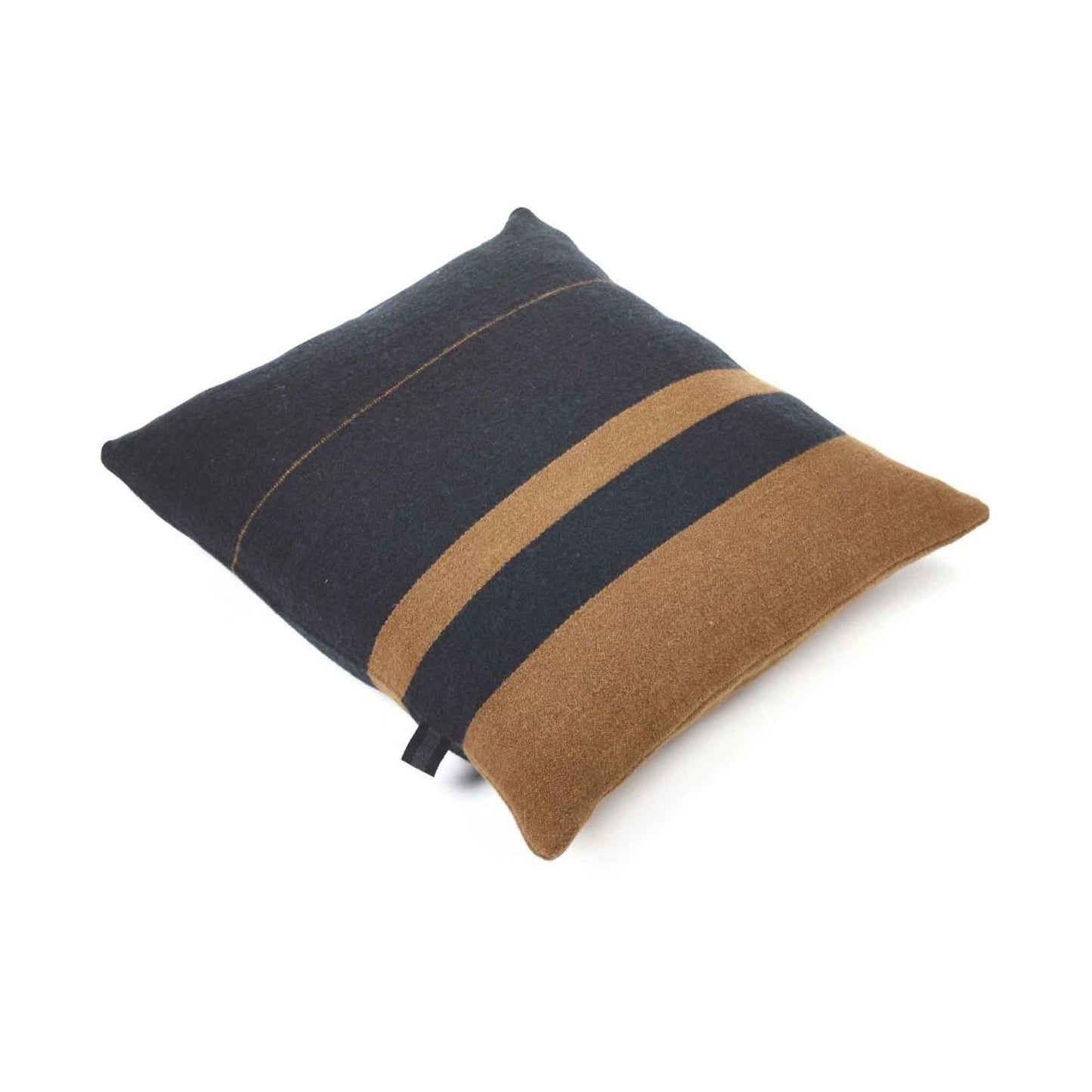 Linen and wool blend throw pillow cover angled flat lay product shot in color Oscar by Libeco for South Hous.