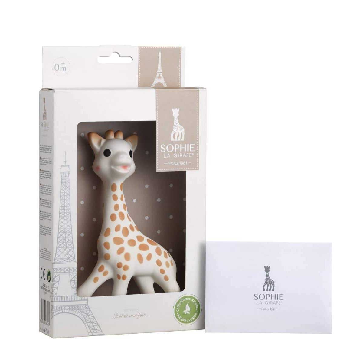 Sophie La Girafe White Box Classic Baby Teether product gift box shot for South Hous.